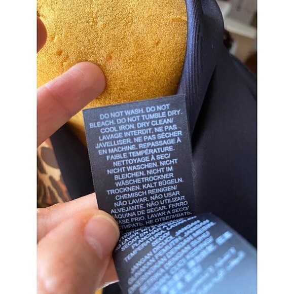 Tory Burch Reva Leopard Double Sided Silk Square Scarf Tory Navy Blue Reversible - Picture 11 of 11